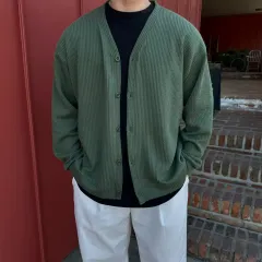 Vネック オーバーサイズ BIGサイズ メンズ カーディガン