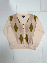 thisisneverthat(ディスイズネバーザット) アーガイル柄 オーバーサイズ カーディガン M サイズ