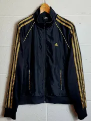 95 M アディダス(ユニセックス) トラックジャージ(ブラック GOLD) 出品3