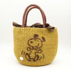 ピーナッツ スヌーピー 籐かごバッグ a-jolie KIS design - メルカリ
