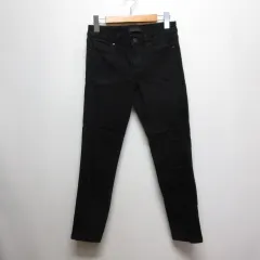 ユニクロ UNIQLO ウルトラストレッチ ジーンズ 24 黒 ブラック スキニー デニム パンツ ジッパーフライ