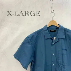 未使用 X-LARGE ワークシャツ 101221014004 トップス XL ブルー タグ付き メンズ ファッション _201023