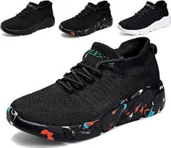 新品 シューズ メンズ スニーカー レディース スポーツシューズ ランニングシューズ 運動靴 黒 スリッポン ウォーキングシューズ トレーニング カップル 靴 ジョギング 厚底 幅広 カジュアル 超軽量 通気 大きい 人気 滑り止 mliua