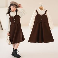 新品 子供服 ワンピース ドレス キッズ 女の子春 秋 長袖 カジュアル キッズ ドレス 子供服 ワンピース ガールズ フォーマルワンピース 長袖 普通着 七五三 卒園式 入学式 発表会 mlnoy