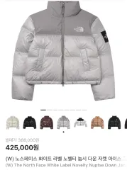THE NORTH FACE ホワイトレーベル ノベルティ ヌプシ ダウン アイス グレー xs