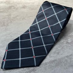 【チェック】チェック柄ネクタイ チェックモチーフ シルク100% メンズ ブラック 黒色 グレー 灰色 レッド 赤色 チェック柄 ビジネスネクタイ デザインネクタイ クラシックスタイル