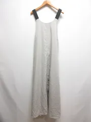 レディラックルカ LADY LUCK LUCA マキシ ロング ジャンパースカート ワンピース ライトグレー 肩紐長さ調節可