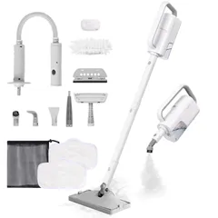 【迅速に発送】GOBOT スチームクリーナー 20秒スタンバイ スチームモップ スチーム量調整可 軽量 床掃除 高温スチーム 清掃 水拭き スチーム掃除機 キッチン掃除 81cafd39