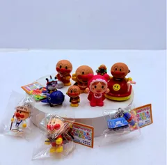 【❗️✨お得セット✨❗️】アンパンマン キャラクター人形セット🎵キーホルダー付き✨簡易清掃済・現状品‼️