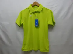 ミズノ ポロシャツ MIZUNO 半袖 蛍光色 黄色 タグ付き テニス スポーツ レディース Mサイズ 未使用品