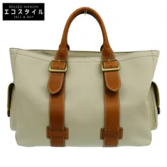 PaulSmith ポールスミス 美品 キャンバス×レザー ビジネス トートバッグ メンズ ベージュ PSG673