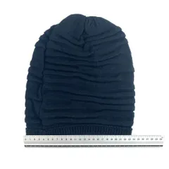 新品 未使用 男女兼用 ニット帽 伸縮性あり ブラック 黒