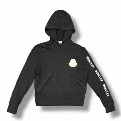 国内正規 MONCLER MAGLIA  ロゴフーディー スウェットパーカー モンクレール E20918046450 ブラック S （12857M）