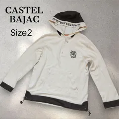 CASTELBAJAC カステルバジャック　ハーフジップ　パーカー　家紋刺繍　サイズ2　メンズM　レディスL相当のサムネイル