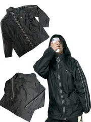 ヴィンテージ ヘッド ウインドブレーカー ジャケット 黒 L