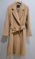 1+1 Rosso ) ベージュ ウール ロングコート F