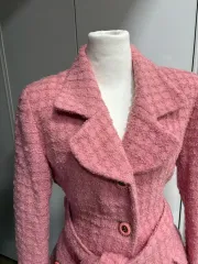 ストロベリースムージーカラー ツイードワンピース