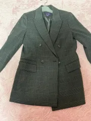 55 チェック ジャケット 春 秋 コート スーツ オフィスルック