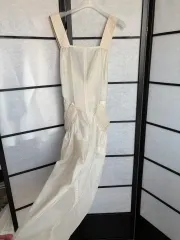 LOW CLASSIC APRON DRESS - NUDE