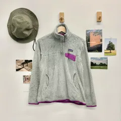 ( W XS ) patagonia(パタゴニア) フリース ハーフ ボタンアップ ジャケット