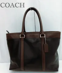 COACH コーチ メトロポリタン レザー トートバッグ ビジネス F1721-F54758 ブラウン  ユニセックス 鞄