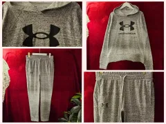 アンダーアーマー (Under Armour) レディース ビックロゴ フード トレーナー セット