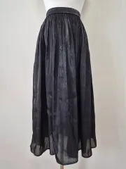 ヴィンテージ 森ガール 黒 ロング スカート