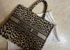 正規品 Dior(ディオール) ブックトート レオパード ラージ