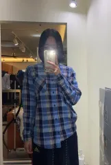 (L) Tommy Hilfiger トミーヒルフィガー シャツ チェック柄