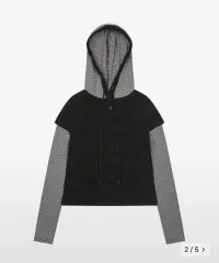 LUVISTRUE pa stripe hoodie tee