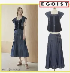 ほぼ新品) egoist ブラウス+ロングスカート セットアップ 55