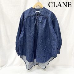 クラネ シアーブラウス ボウタイ ボリュームスリーブ 七分袖 1 くすみ 