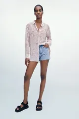 ZARA(ザラ) パターン ロング シャツ