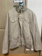 y2k ジャケット アウター ジップアップ アイボリー