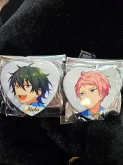 あんさんぶるスターズ！！(あんスタ) 白スーツ ハート HEART 缶バッジ ／ 斎宮 宗 影片 みか