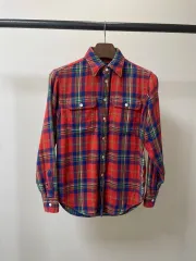 ( xs ) ポロ Ralph Lauren(ラルフローレン) リラックスフィット ツーポケット チェック柄シャツ