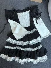 Bodyline ボディライン 地雷系 ティアード ワンピース パンク ゴスロリ オフショルダー