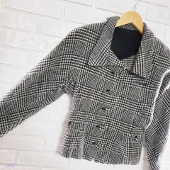 --- 9 900 一---( 55 サイズ 日本 ヴィンテージ レトロ ウール 90 % ジャケット 439