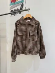 RAY CASSIN 茶色 チェック ジャケット