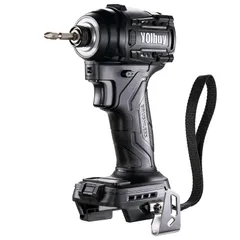 YOIbuy PRO インパクトドライバー 充電式 18V 互換 ブラシレスモータ搭載, 手元ボタン機能, 楽々モード, リングLEDライト, MAX 3500rpm回転/分, MAXトルク230Nm, 本体のみ （充電池・充電器別売） YID-P2-1 ri