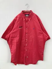 Ralph Lauren ラルフローレン シャツ/ブラウス XXL レッド 無地 ワンポイント ブランドロゴ 刺繍 半袖 ボタンダウン
