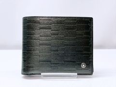 未使用保管 美品 MONTBLANC モンブラン ウエストサイド 6CC ウォレット エンボス 二つ折り財布 札入 小銭入れなし