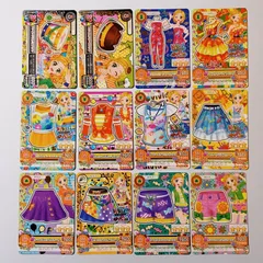 ⑮ 新条ひなき 12枚セット ファインドラムミニハット スマイルドワーフハット ヴィヴィッドガーリーオールインワン シエスタサンライトワンピ ブライトサマーキャミソール フレッシュオレンジトップス イージーバケーションTシャツ ほか／アイカツ！Aikatsu！