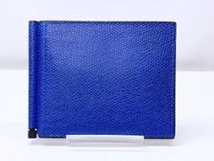 極美品】valextra マネークリップ ブルー ヴァレクストラ - メルカリ