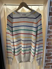 A-1779 Merona SPORT メローナ スポーツ ヴィンテージセーター ニット セーター マルチカラー コットン サイズXL