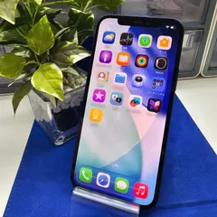 E2033【バッテリー新品】iPhone12 Blue128GB SIMフリー　ガラスコーティング施工済み