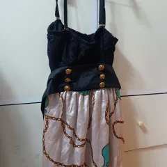 ギャル 迷路カラー ゴールド バルーンフィット レース トップス