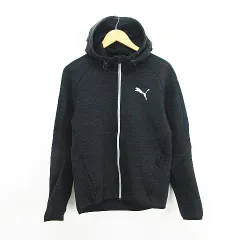 プーマ PUMA ジャケット アウター 長袖 フーディ ジップアップ ロゴ M ブラック スポーツウェア ※EKM