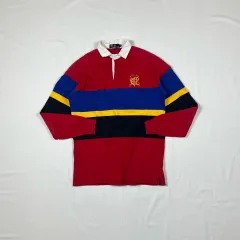 90s POLO RALPH LAUREN(ポロラルフローレン) 落書き ロゴ ポロシャツ 長袖 ピケTシャツ