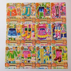 ⑰ 新条ひなき 12枚セット プリティバッジスカート ネオンブルーライトスニーカー ロットバルトネオンショーパン ロットバルトネオンシューズ ホットデニムショーパン ホットイエロースニーカー カラフルピンキーフリルスカート ほか／アイカツ！Aikatsu！